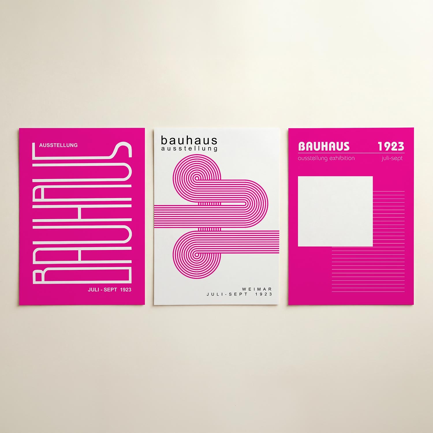 Lijnen en kleurvlakken Posterset