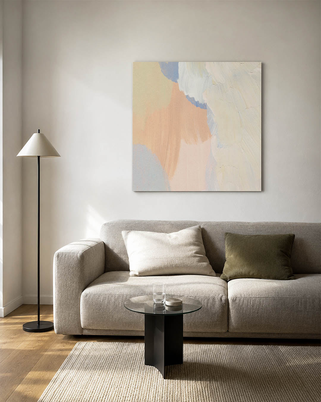 Zachte kleuren harmonie Kunstwerk