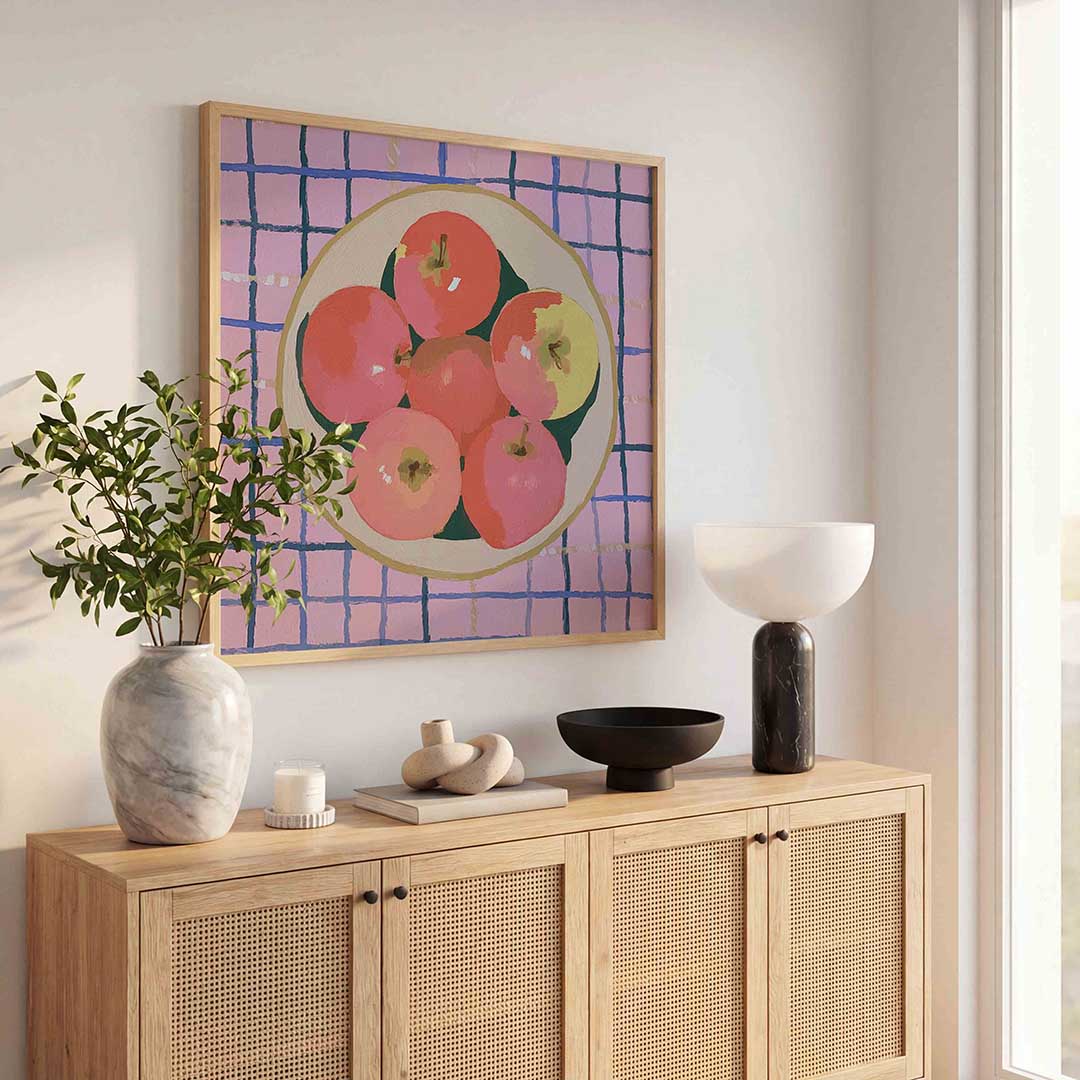 Appels in schaal Poster