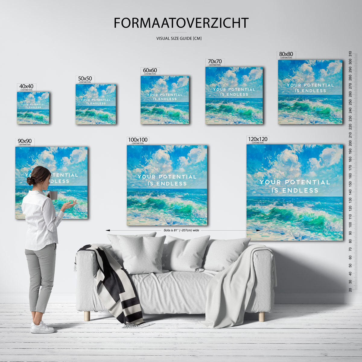 Golven en lucht Poster