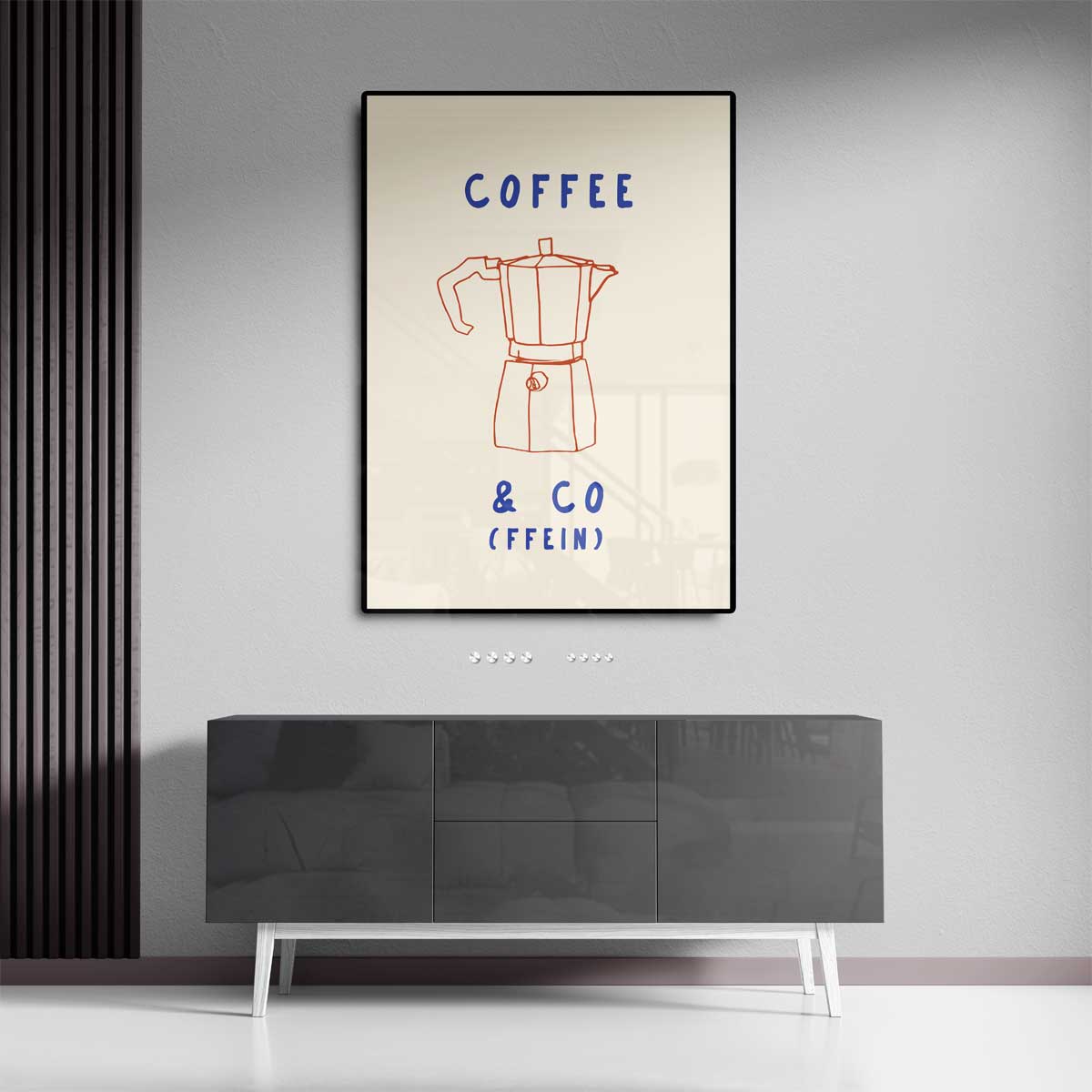 Eenvoudige Koffie Charme Kunstwerk-canvas-dibond-plexiglas-wanddecoratie-WallArtistic