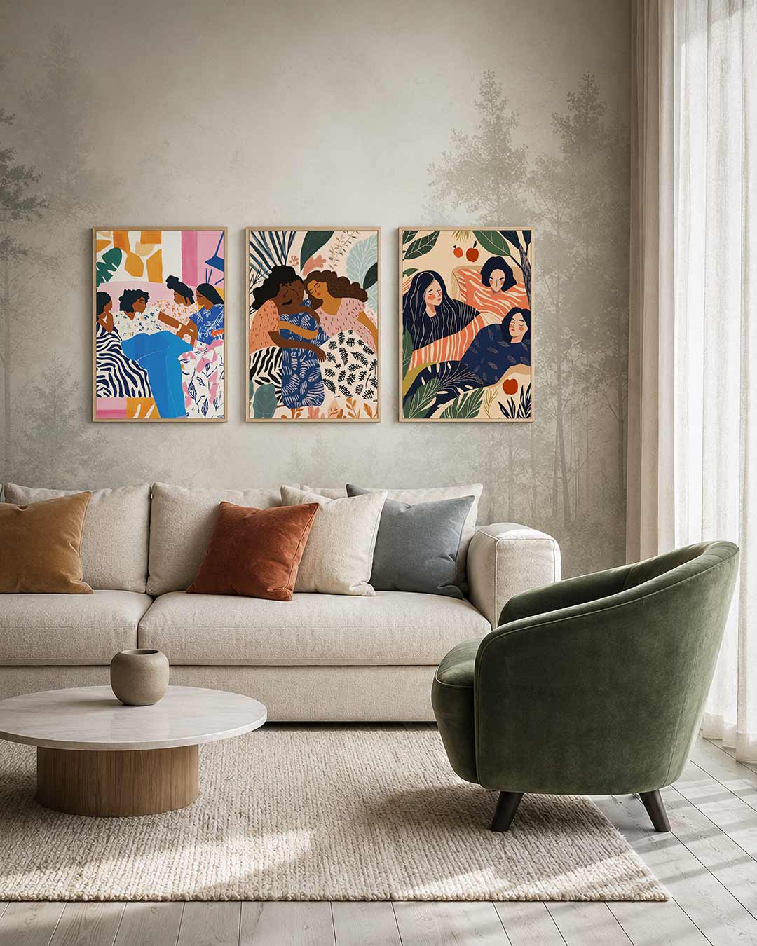 Kleurrijk samenspel Posterset
