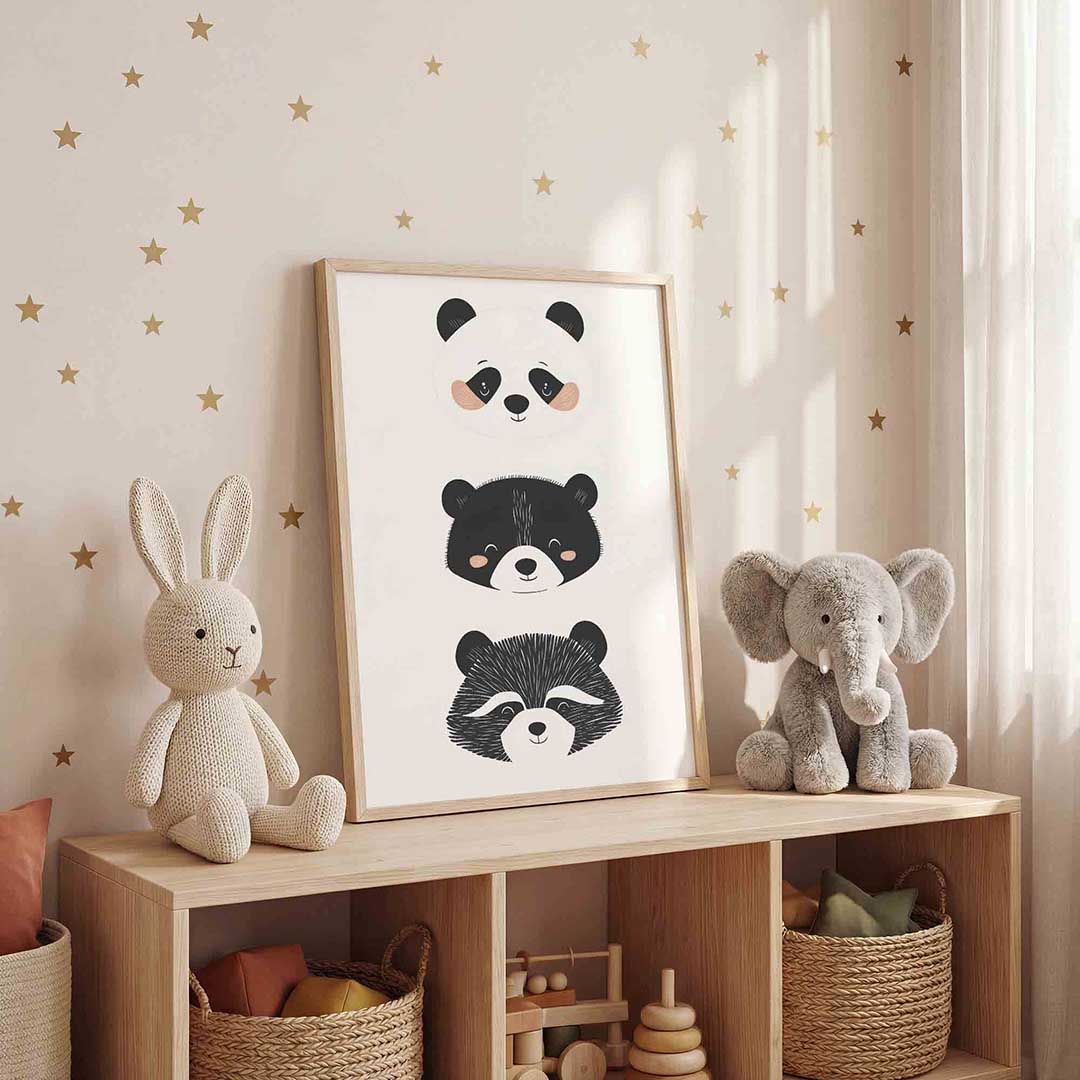 Dierengezichten Poster