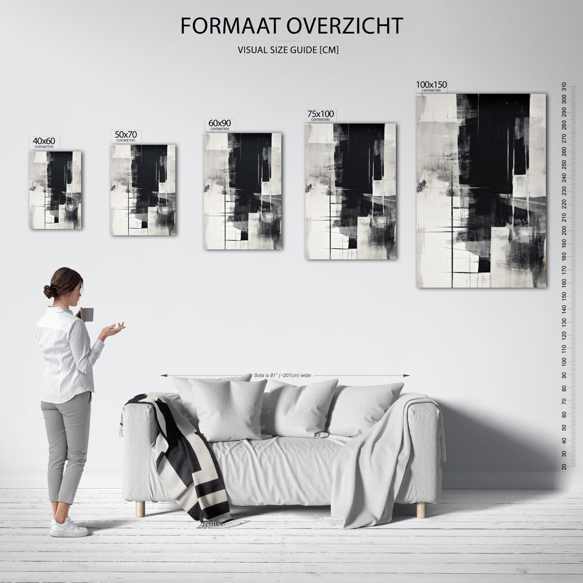 Geometrische compositie Kunstwerk