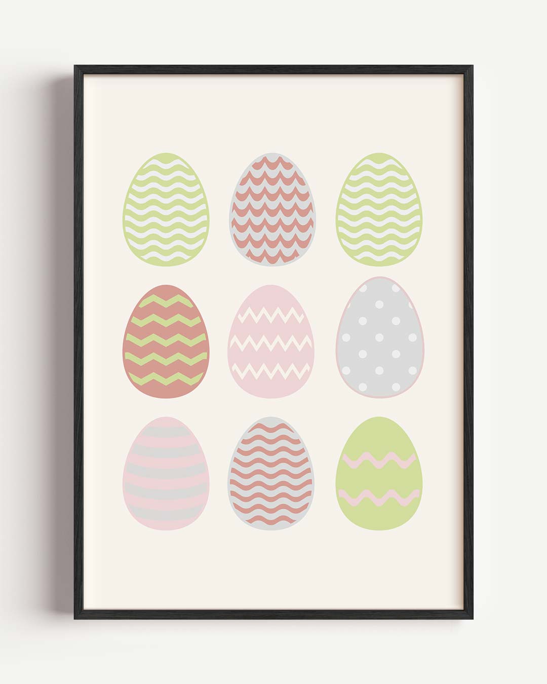 Pastelkleurige Paaseieren Poster-WallArtistic