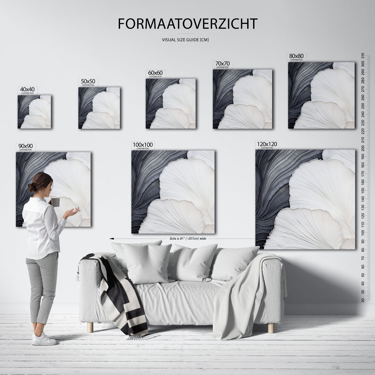 Golvende lijnen Poster