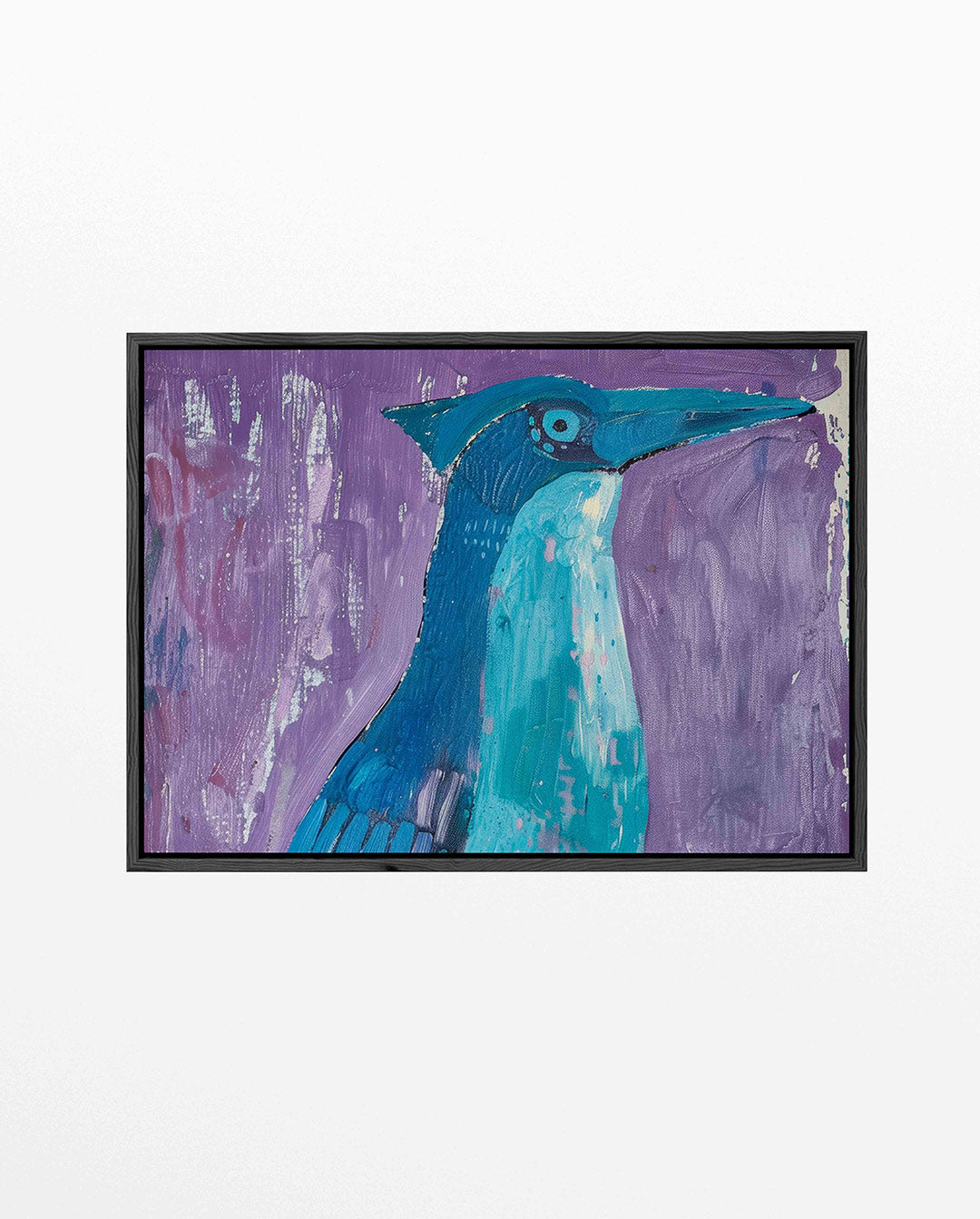 Vogelsilhouet in kleur Kunstwerk