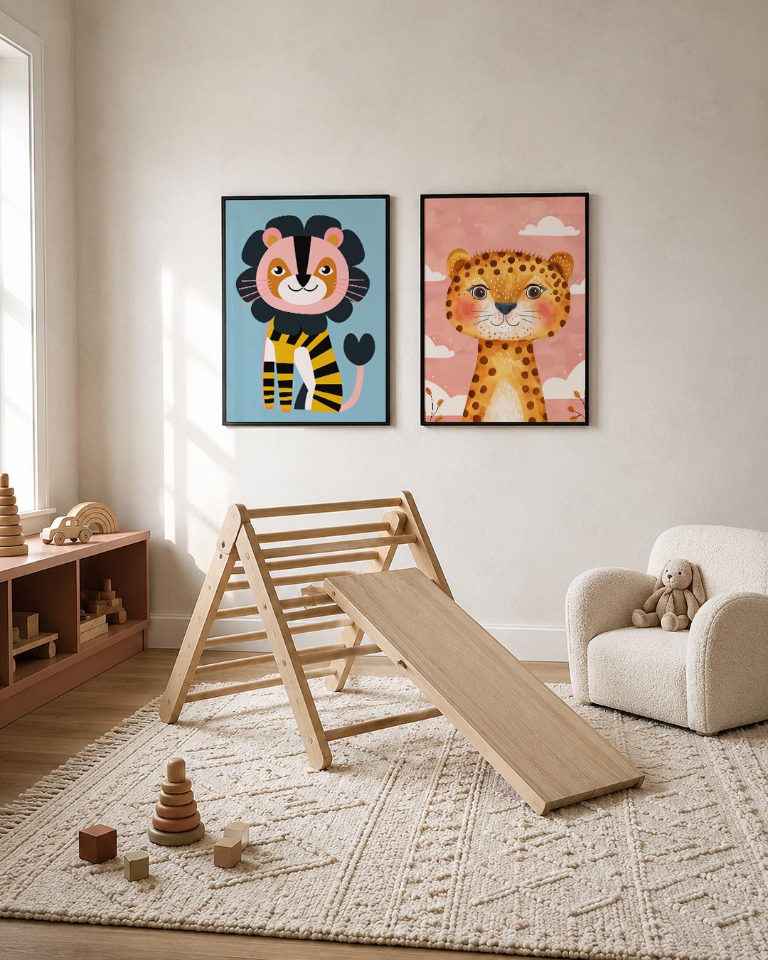 Vrolijke dierenfiguur Posterset