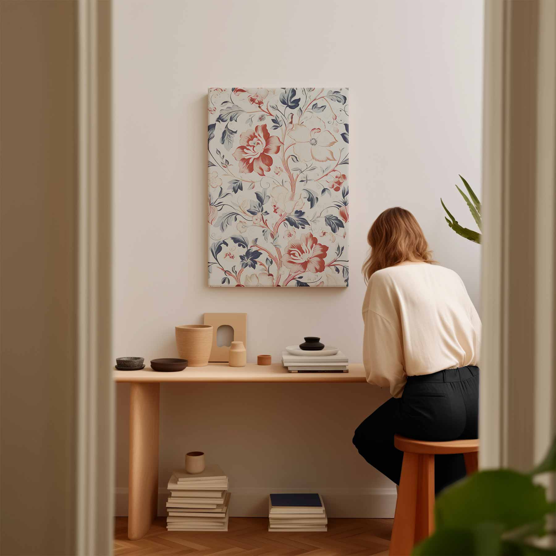 Bloemenpracht op Canvas Kunstwerk-canvas-dibond-plexiglas-wanddecoratie-WallArtistic
