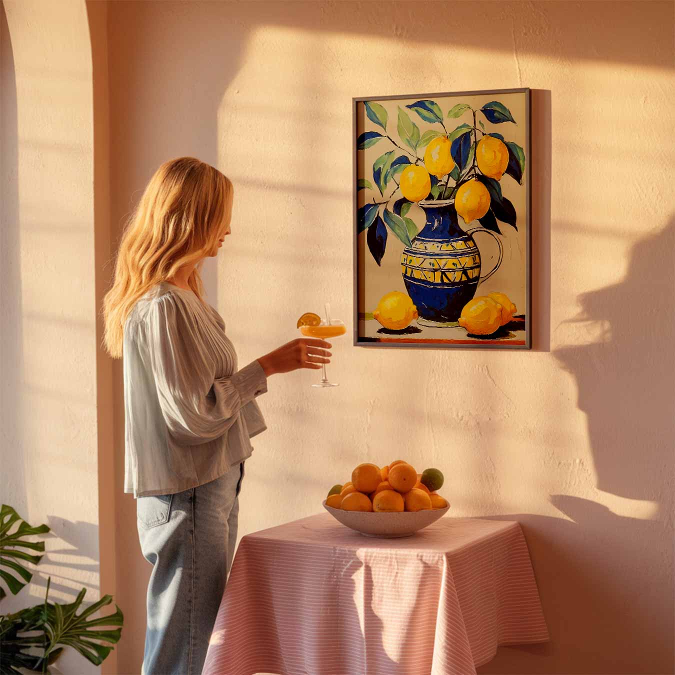Vrolijke Citroen Stilleven Poster-WallArtistic