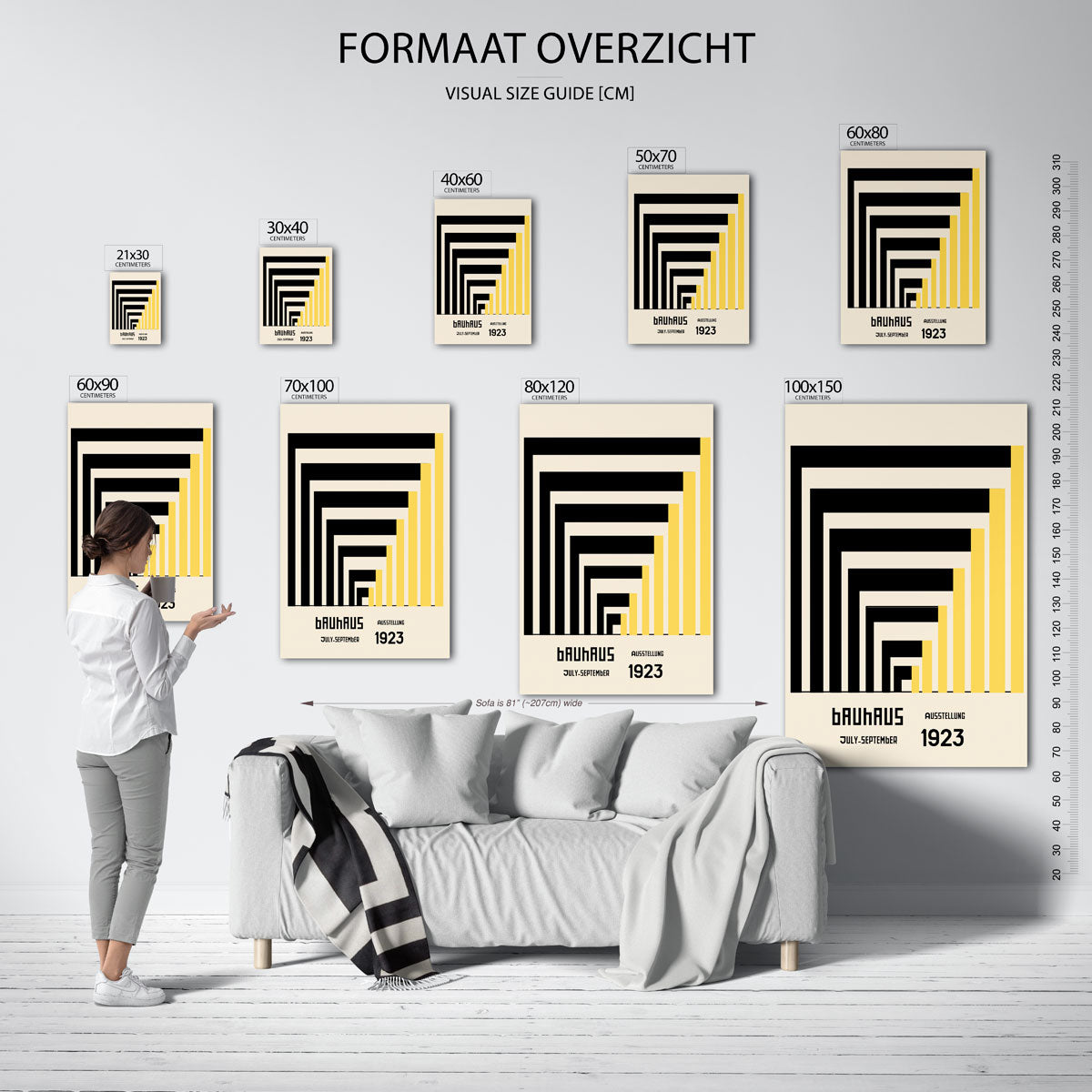 Lijnen en vlakken Poster