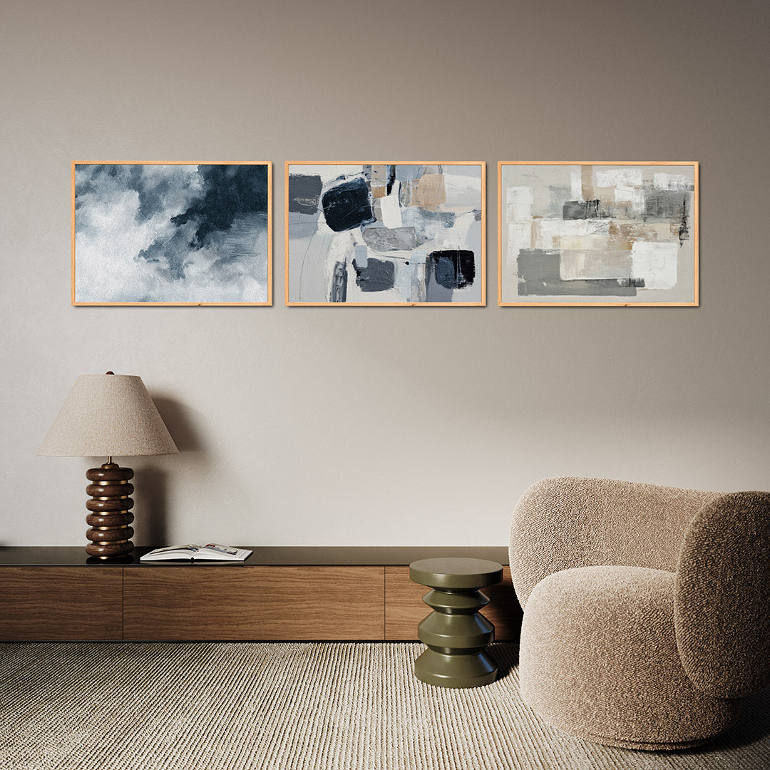 Wolkachtige textuur Posterset