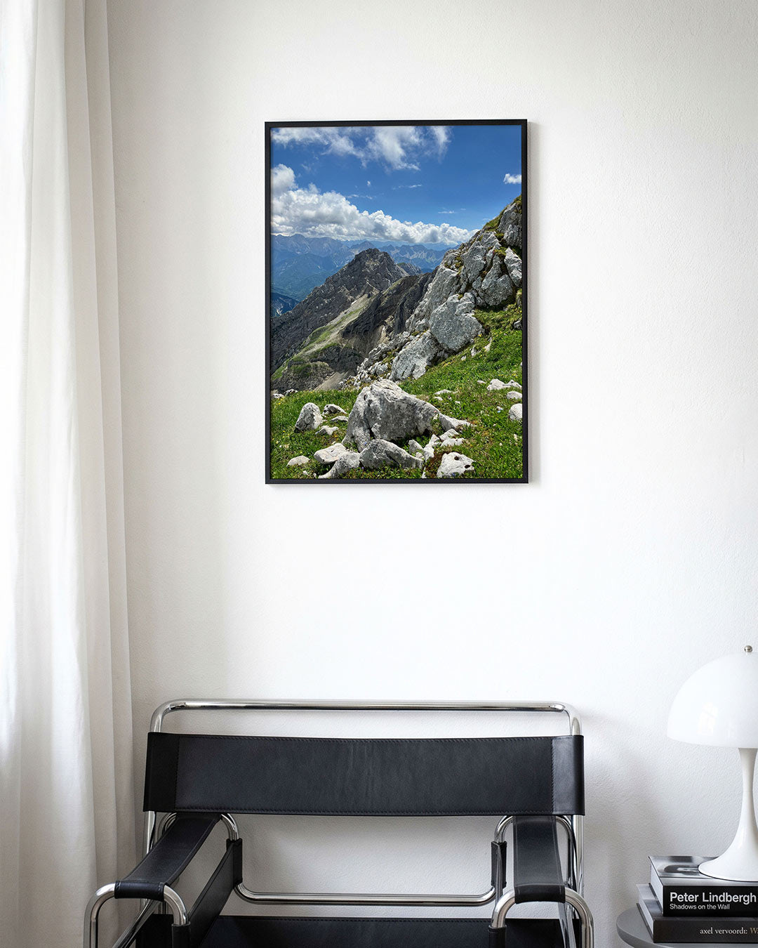 Berglandschap met rotsen Poster