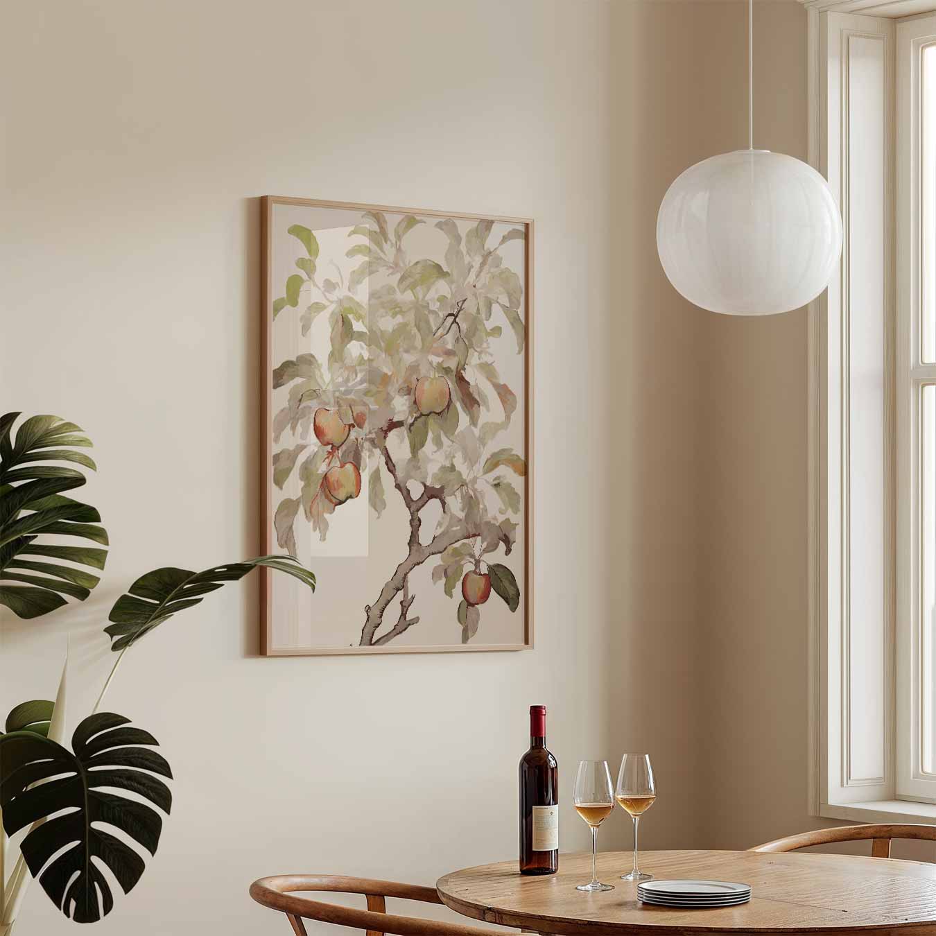 Dromerige Herfst Appelboom Poster-WallArtistic