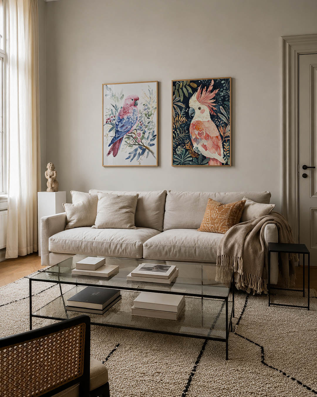 Vogels en bladeren Posterset