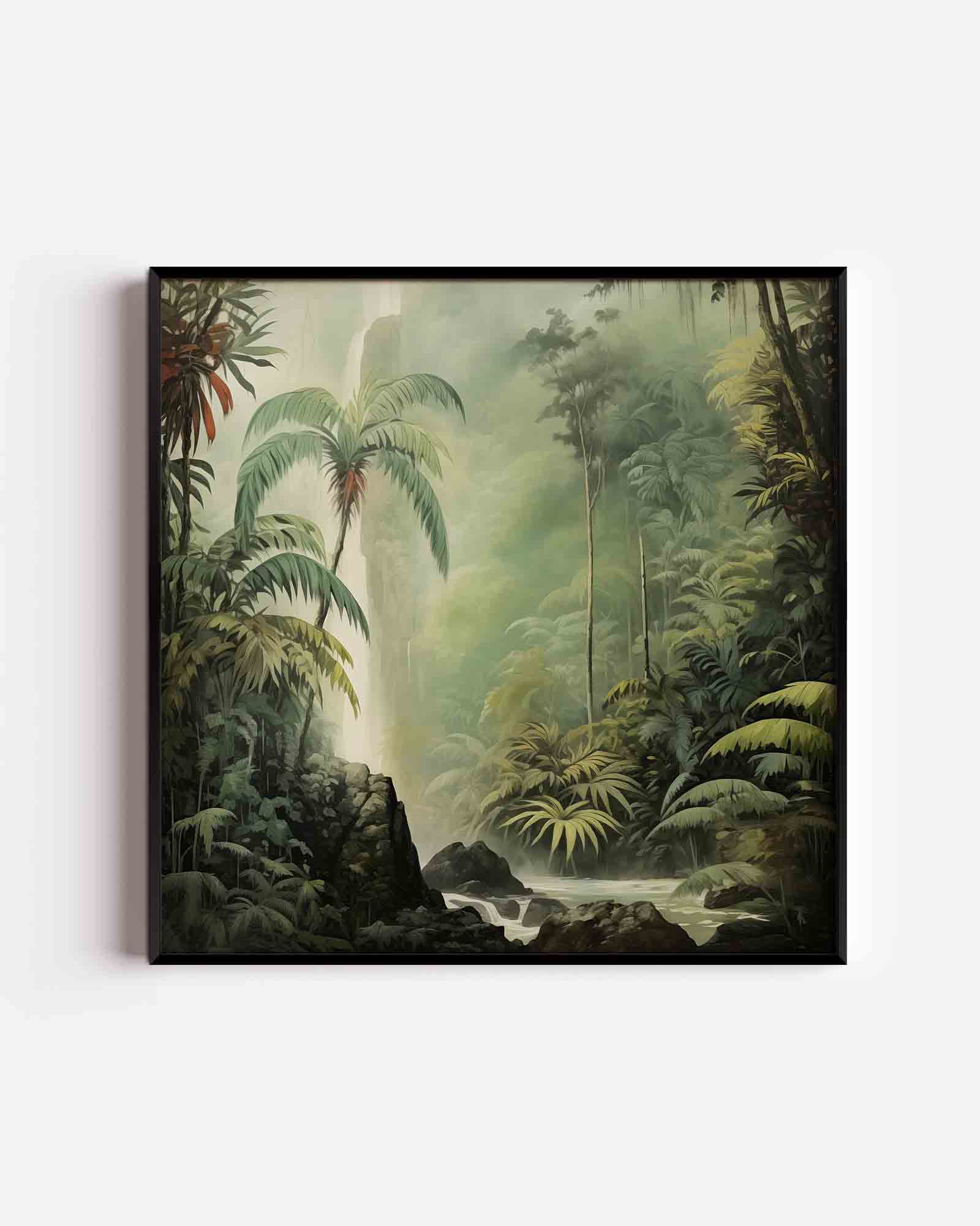 Tropische waterval Poster