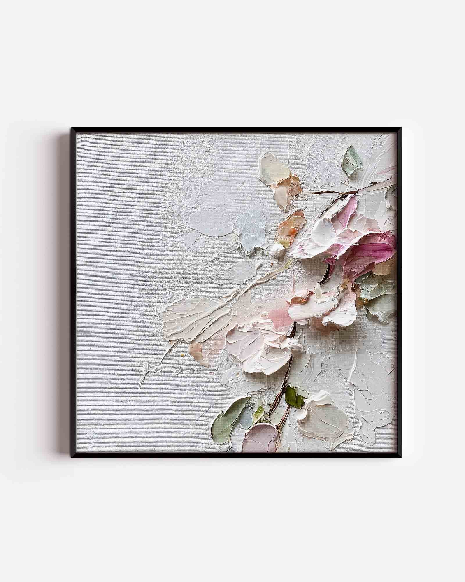 Bloemmotief met pasteltinten Poster