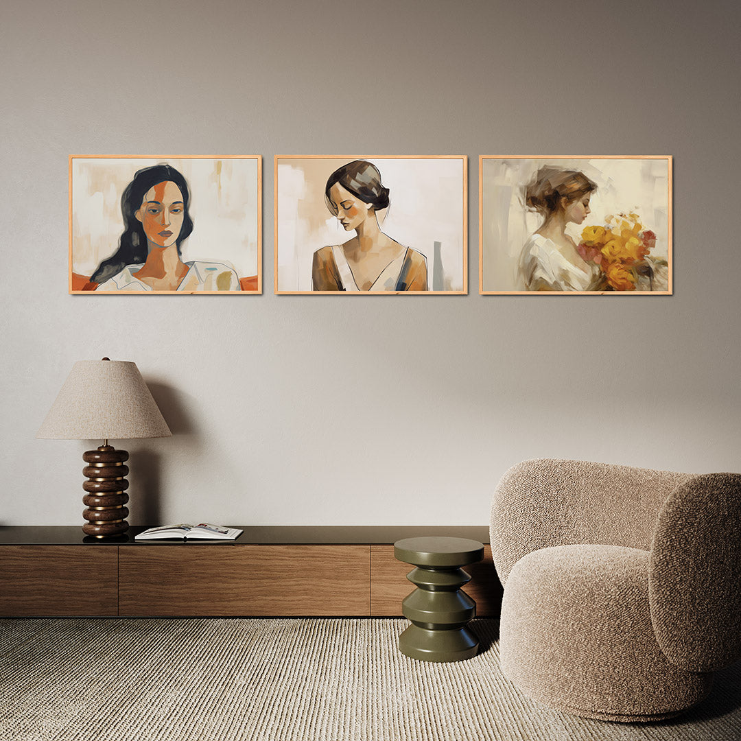 Portret in kleurvlakken Posterset