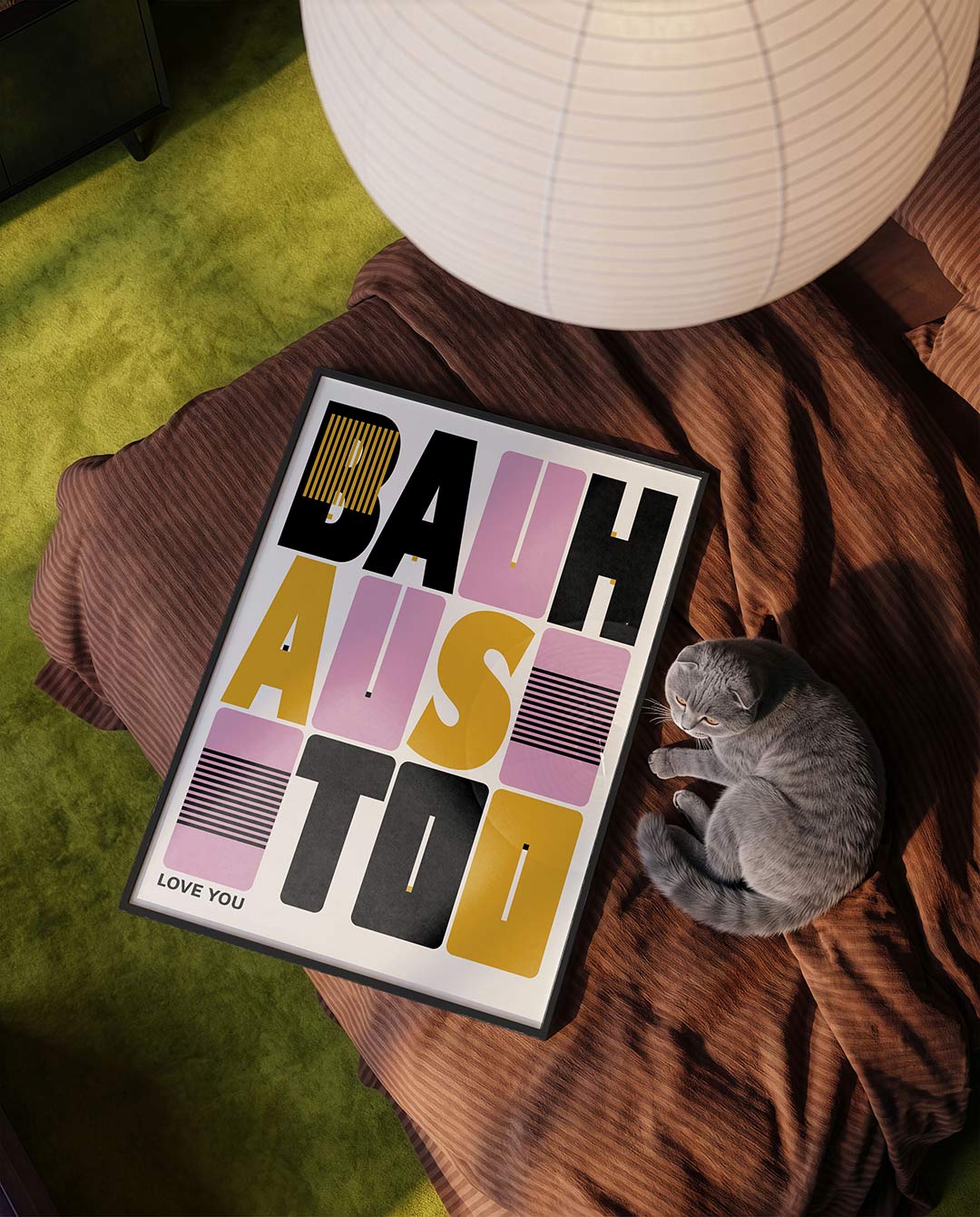Typografisch lijnenspel Poster