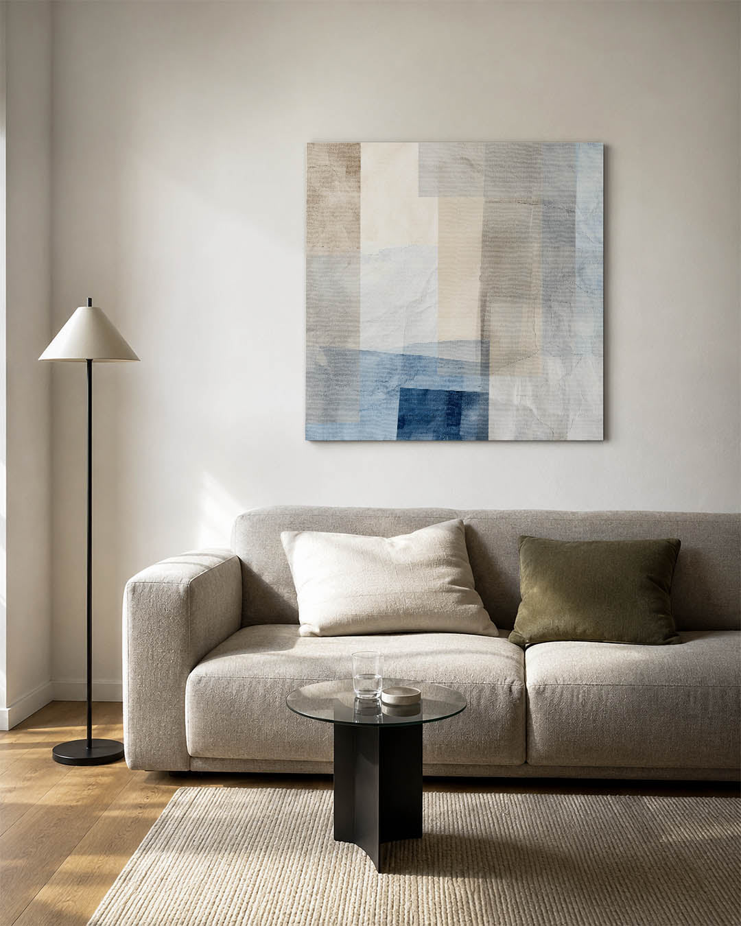 Gelaagde compositie Kunstwerk