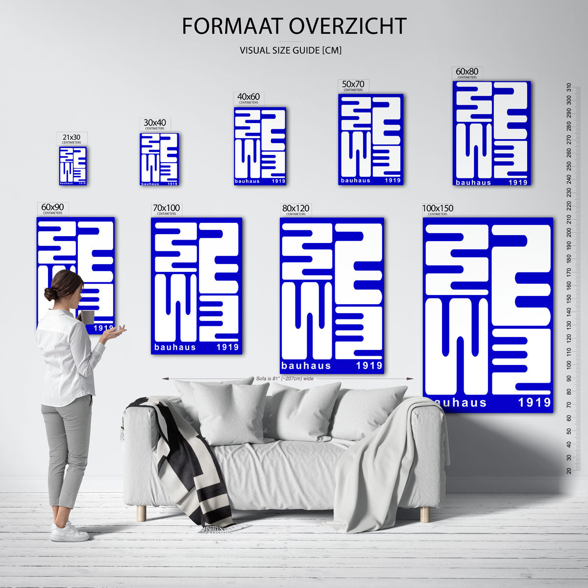 Vorm en lijnenspel Poster
