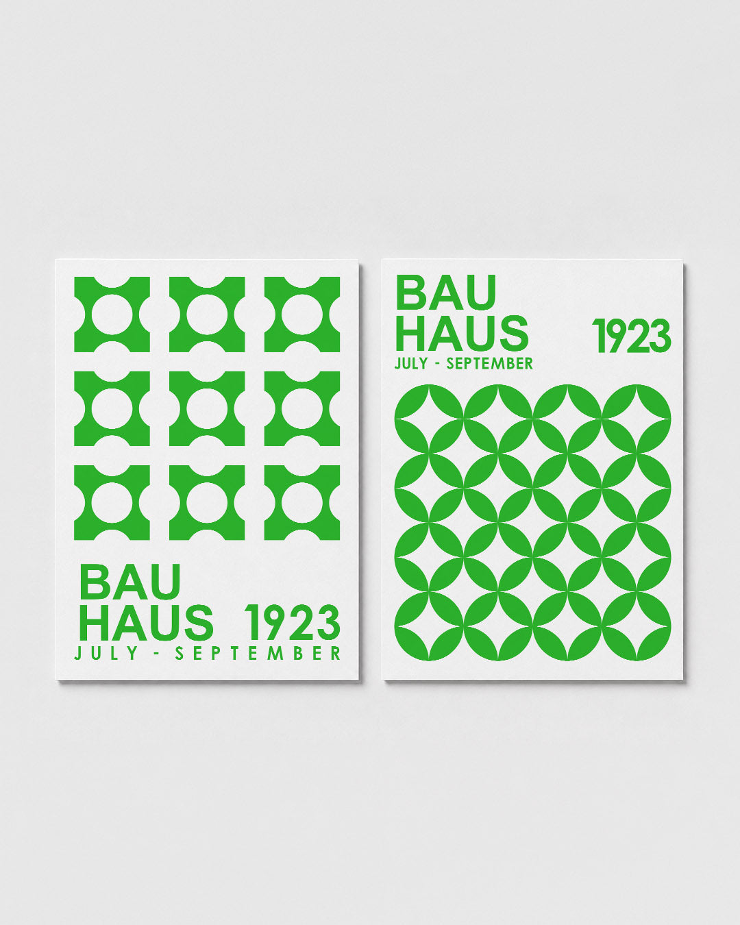 Groene cirkelpatronen Posterset