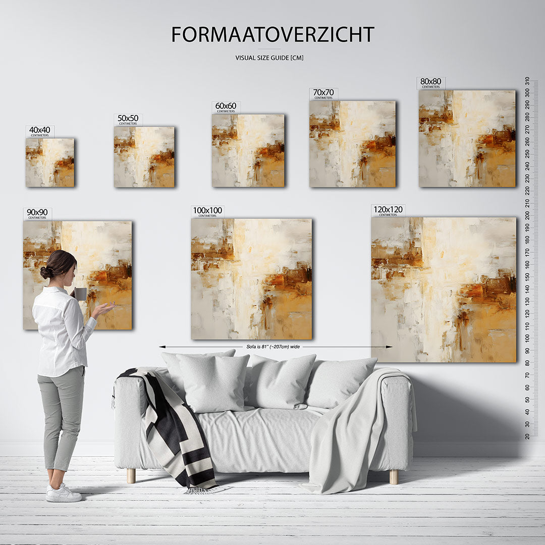 Warme texturen Kunstwerk