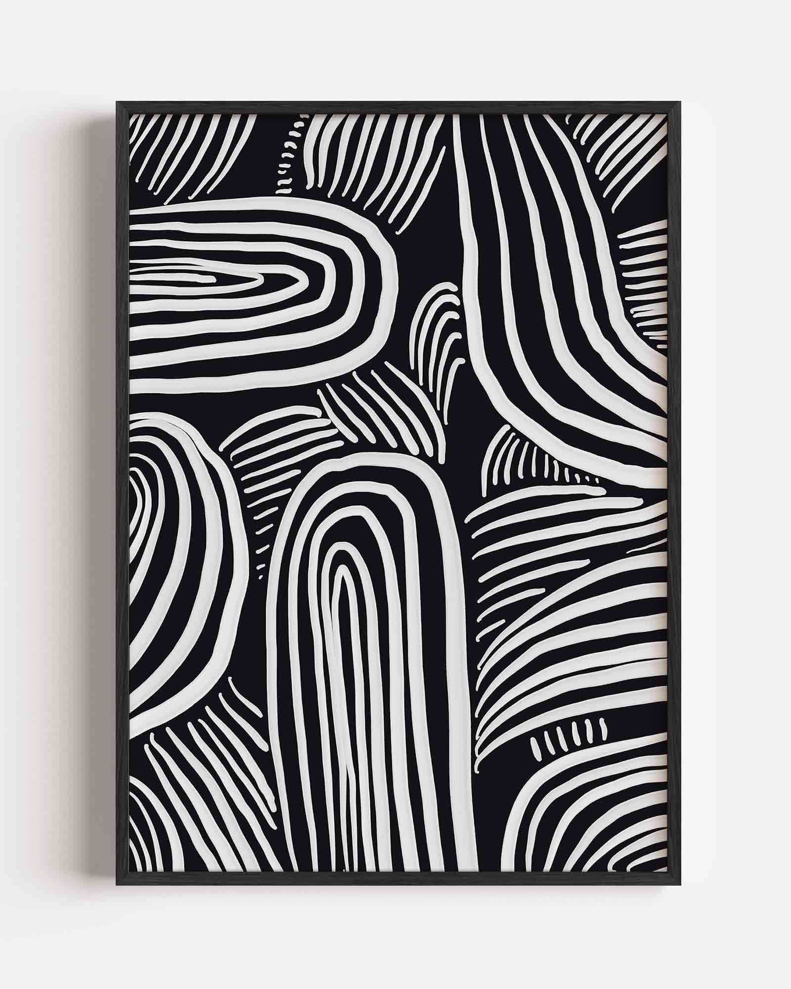 Abstracte lijnen Poster