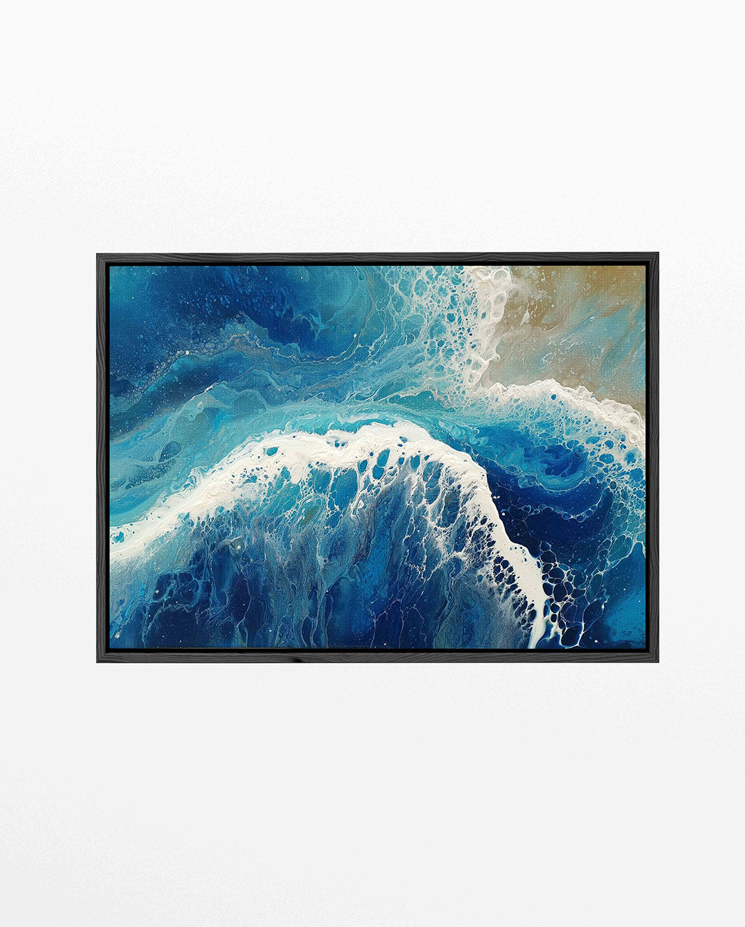 Dynamische oceaan golven Kunstwerk