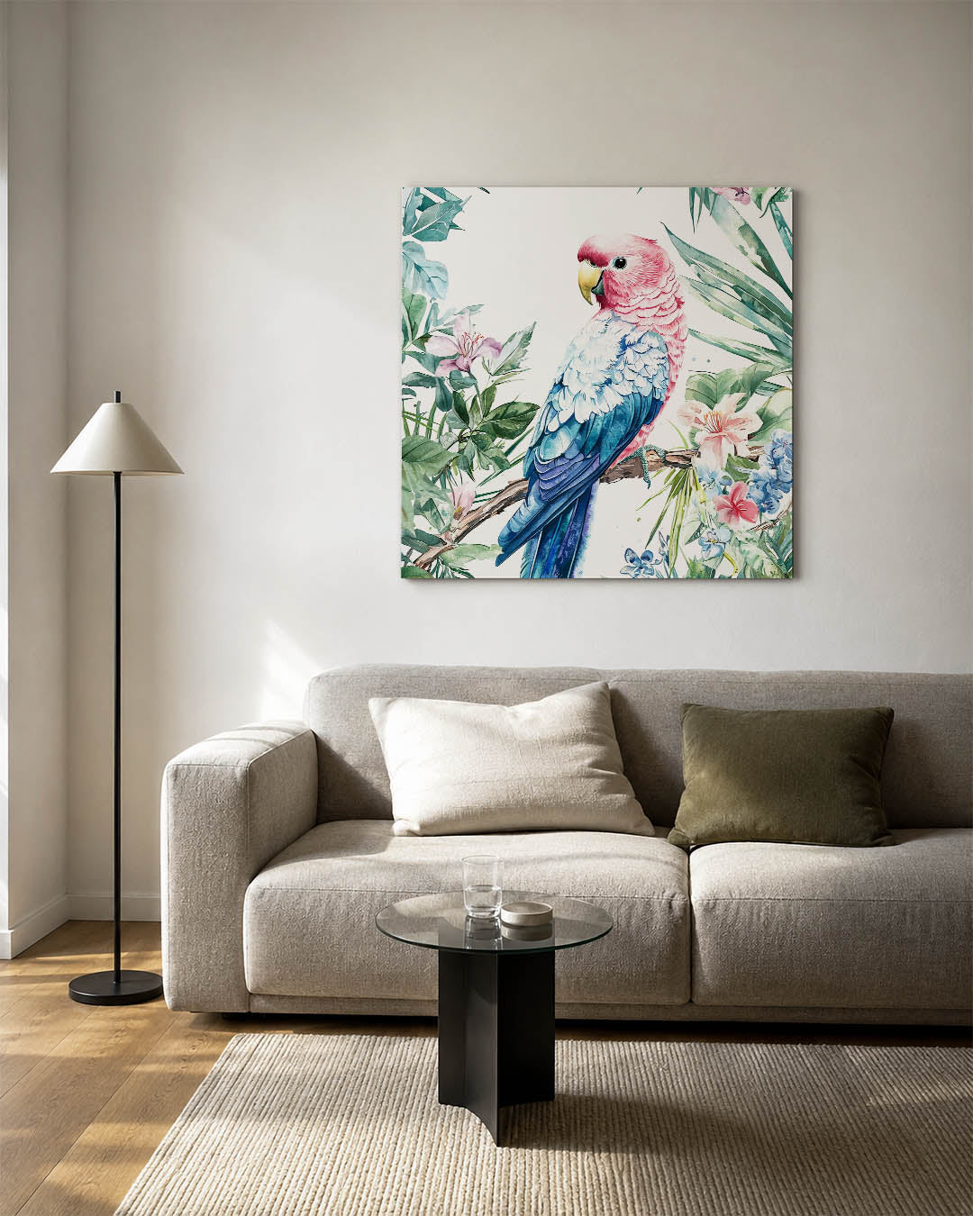 Vrolijke vogel illustratie Kunstwerk