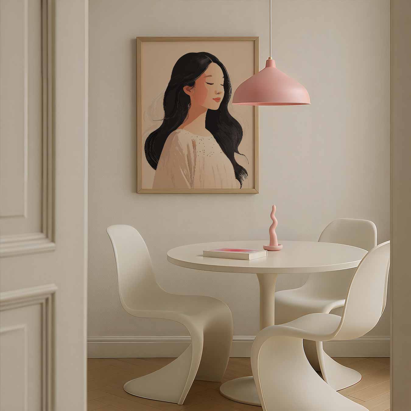 Serene Elegantie Vrouwenportret Poster-WallArtistic