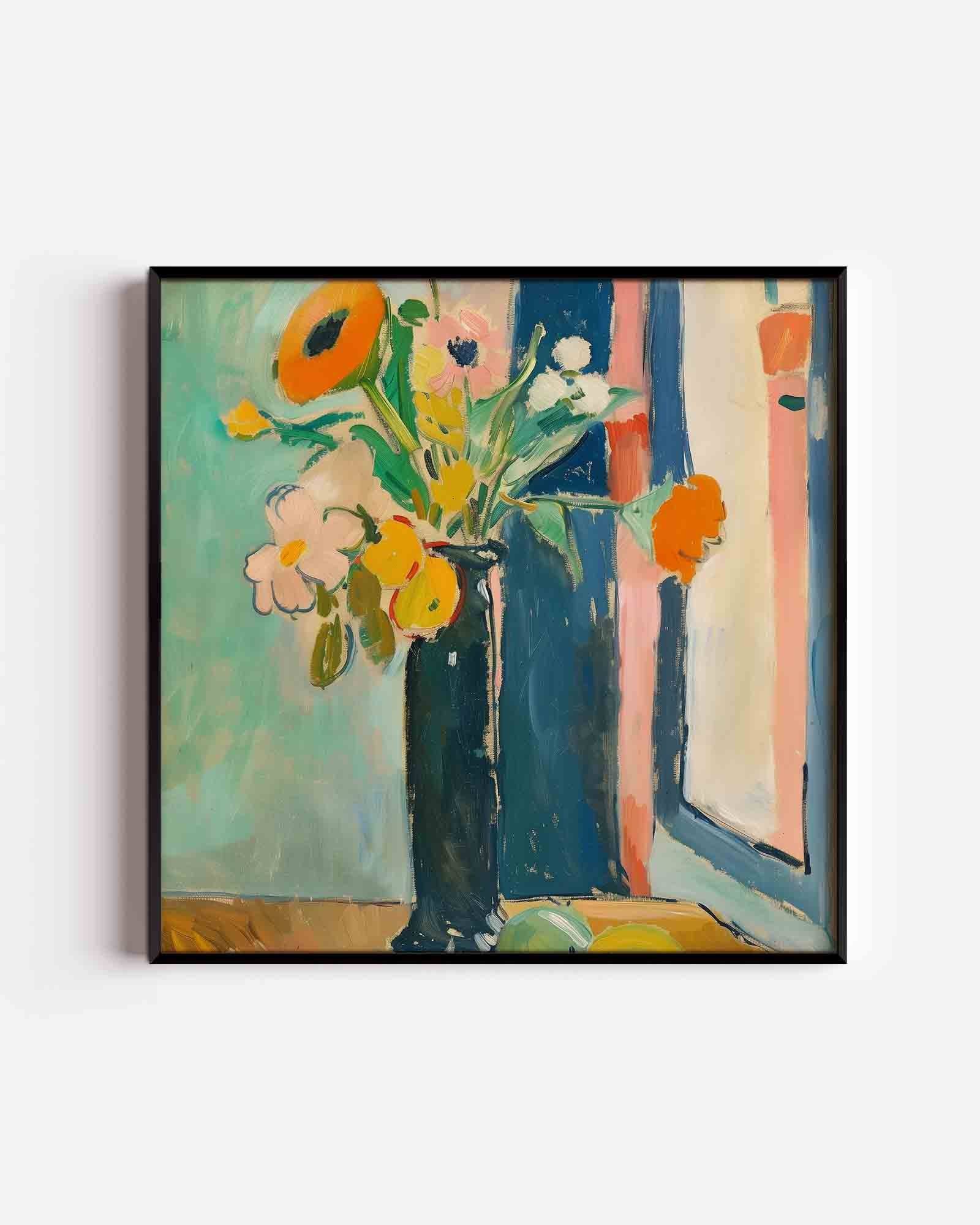 Bloemen in vaas Poster