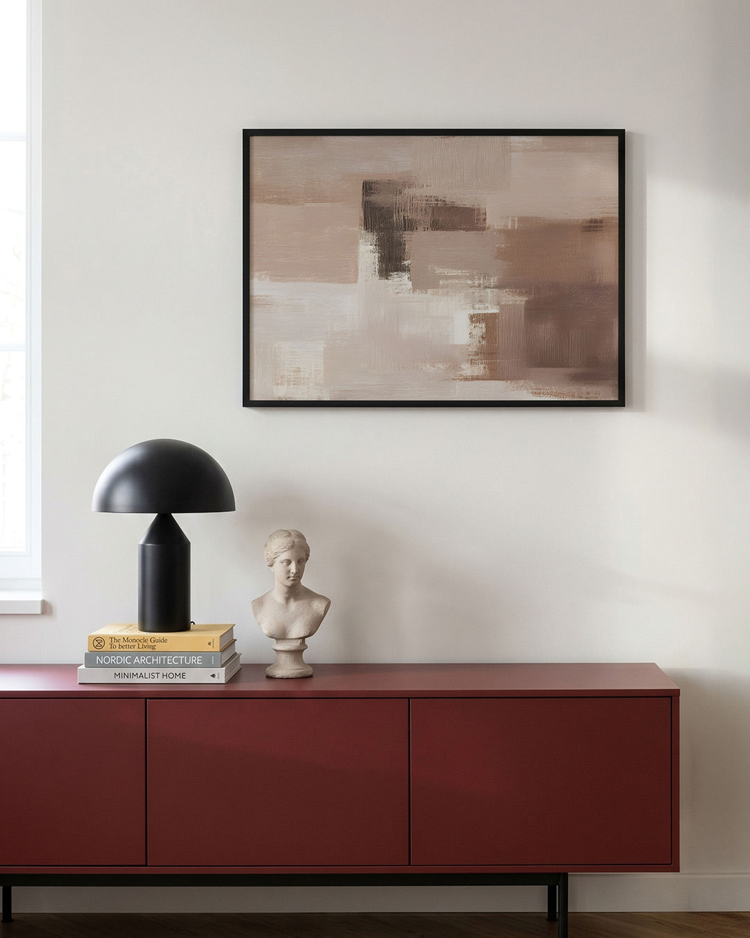 Abstracte beige vlakken Poster