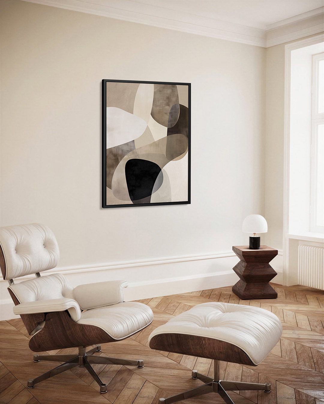 Organische vormen compositie Kunstwerk
