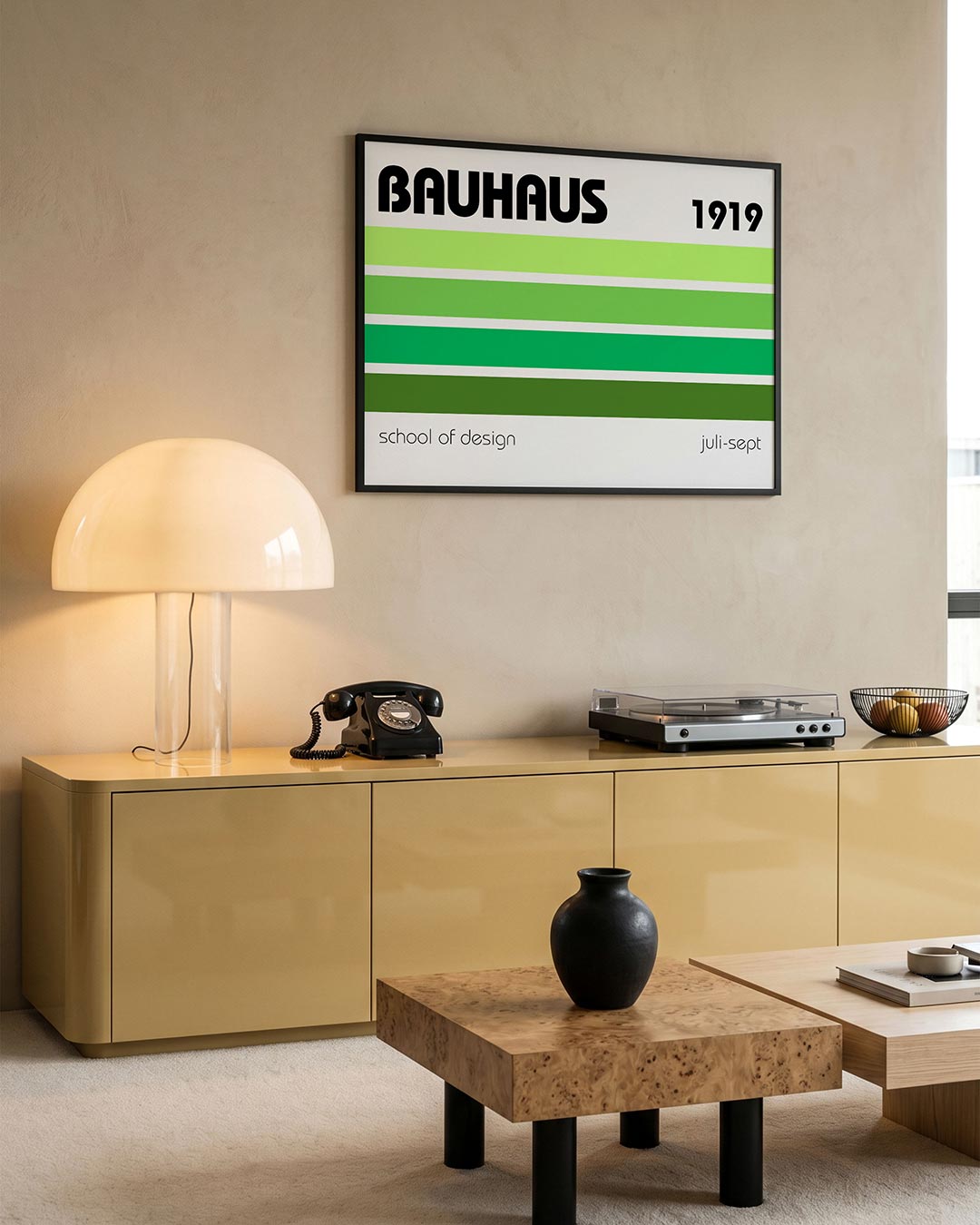 Lijnen en kleurvlakken Poster