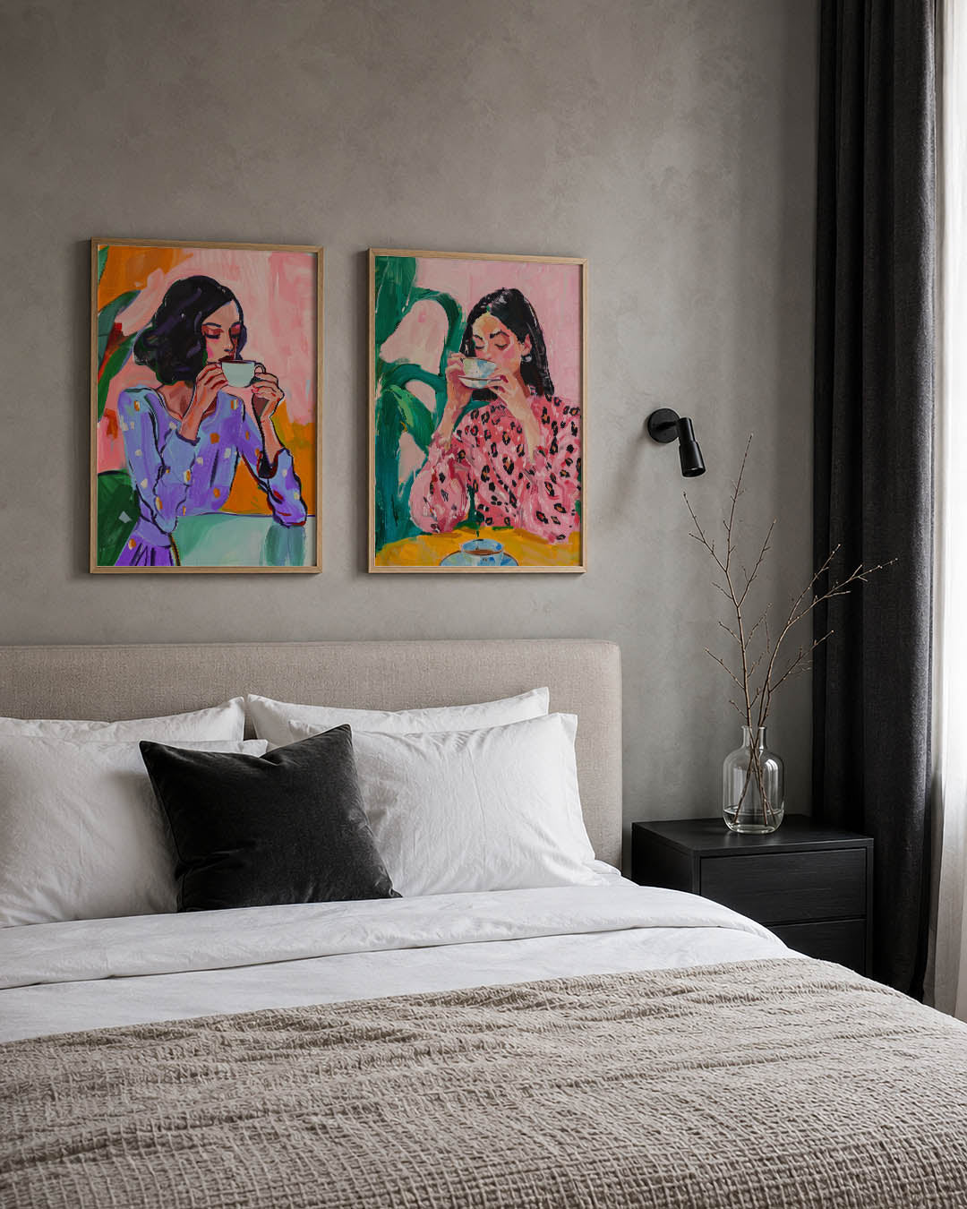 Kleurrijke koffiebeleving Posterset