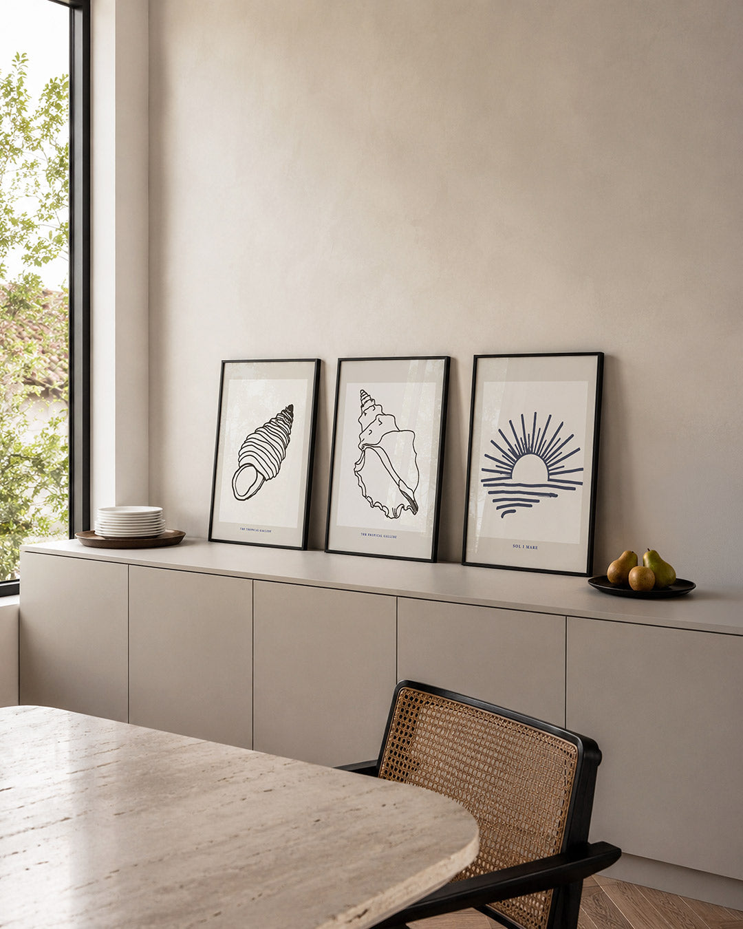 Schelplijnenspel Posterset