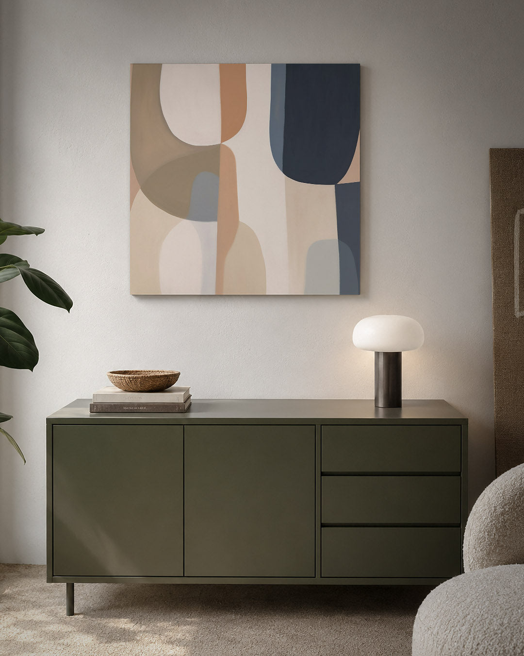 Organische vormen compositie Kunstwerk