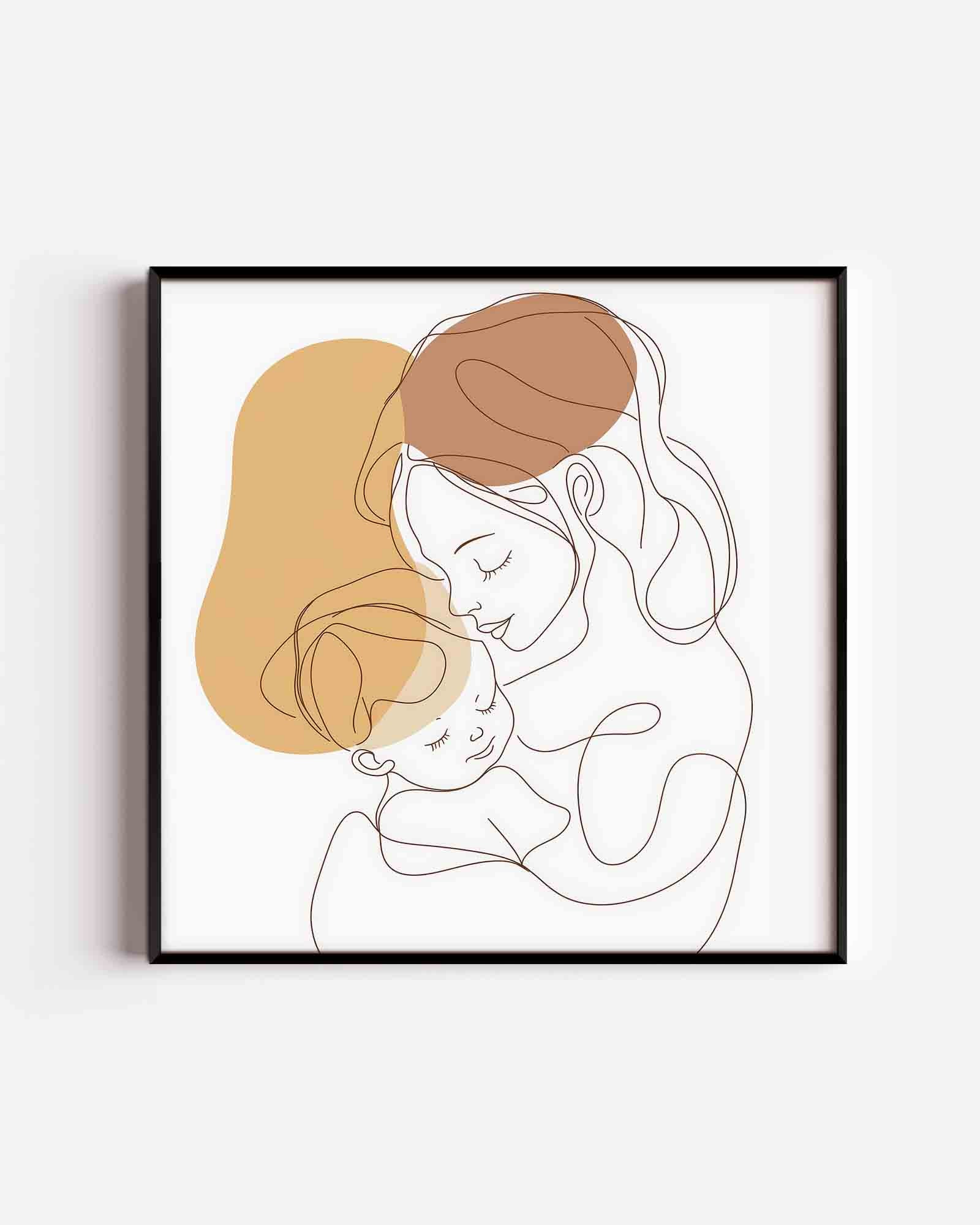 Moeder en kind Poster