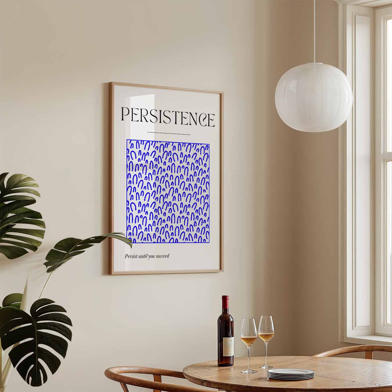 Inspirerende Volhardingsposter-WallArtistic