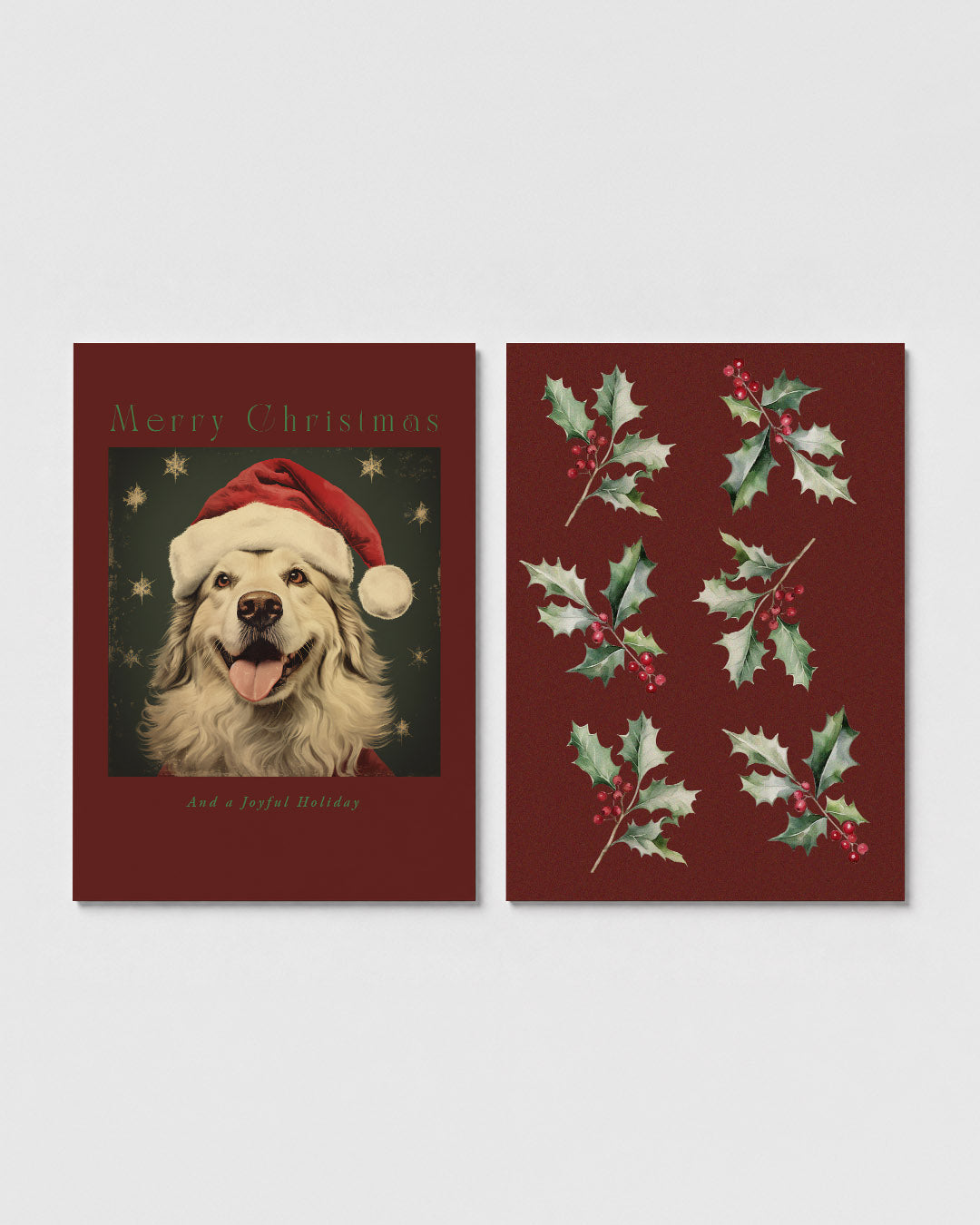 Vrolijke kerstgroet Posterset