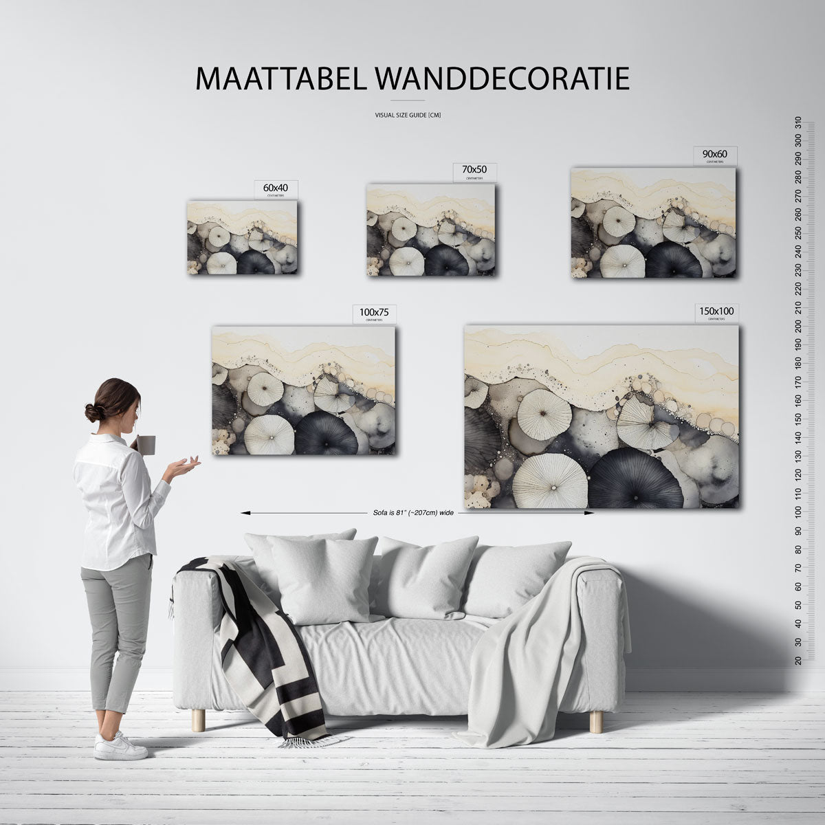 Organische vormen Kunstwerk