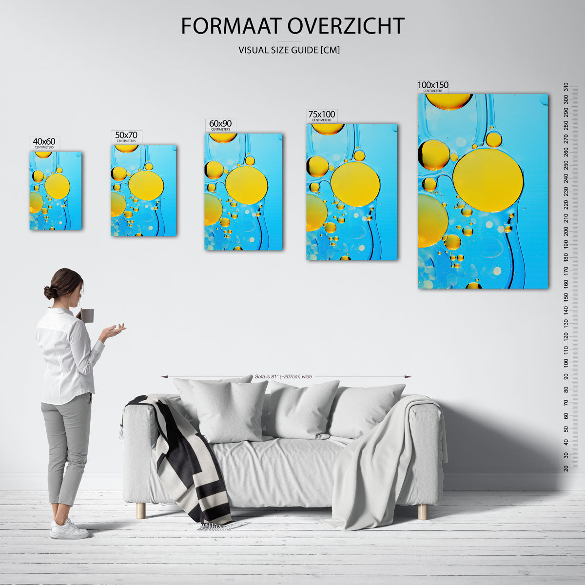 Kleurrijke bollen Kunstwerk