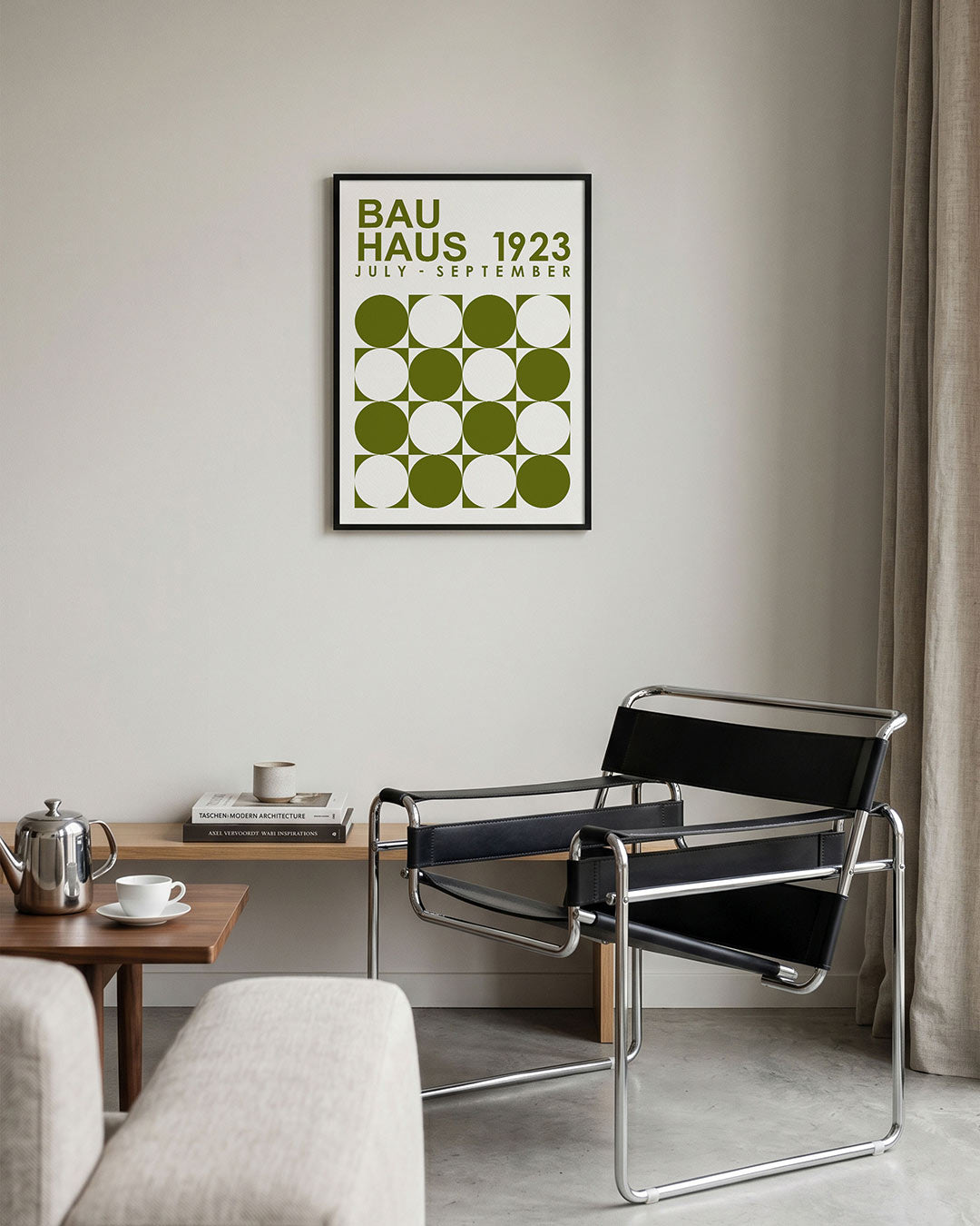 Cirkelpatroon en tekst Poster