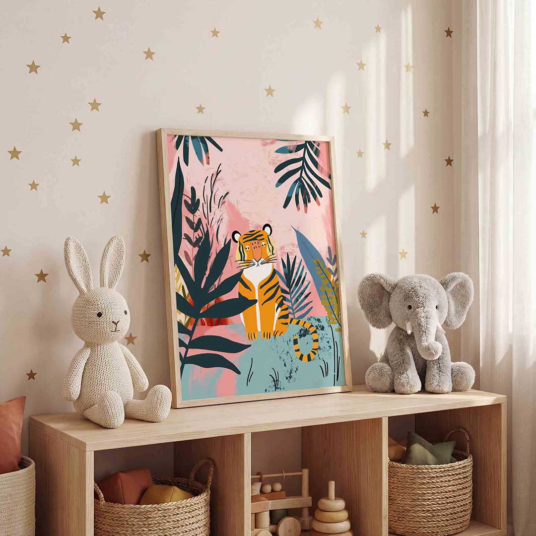Tijger in jungle Poster