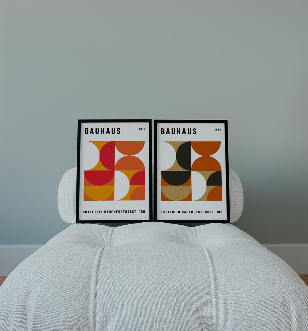 Kleurrijke vormen Posterset