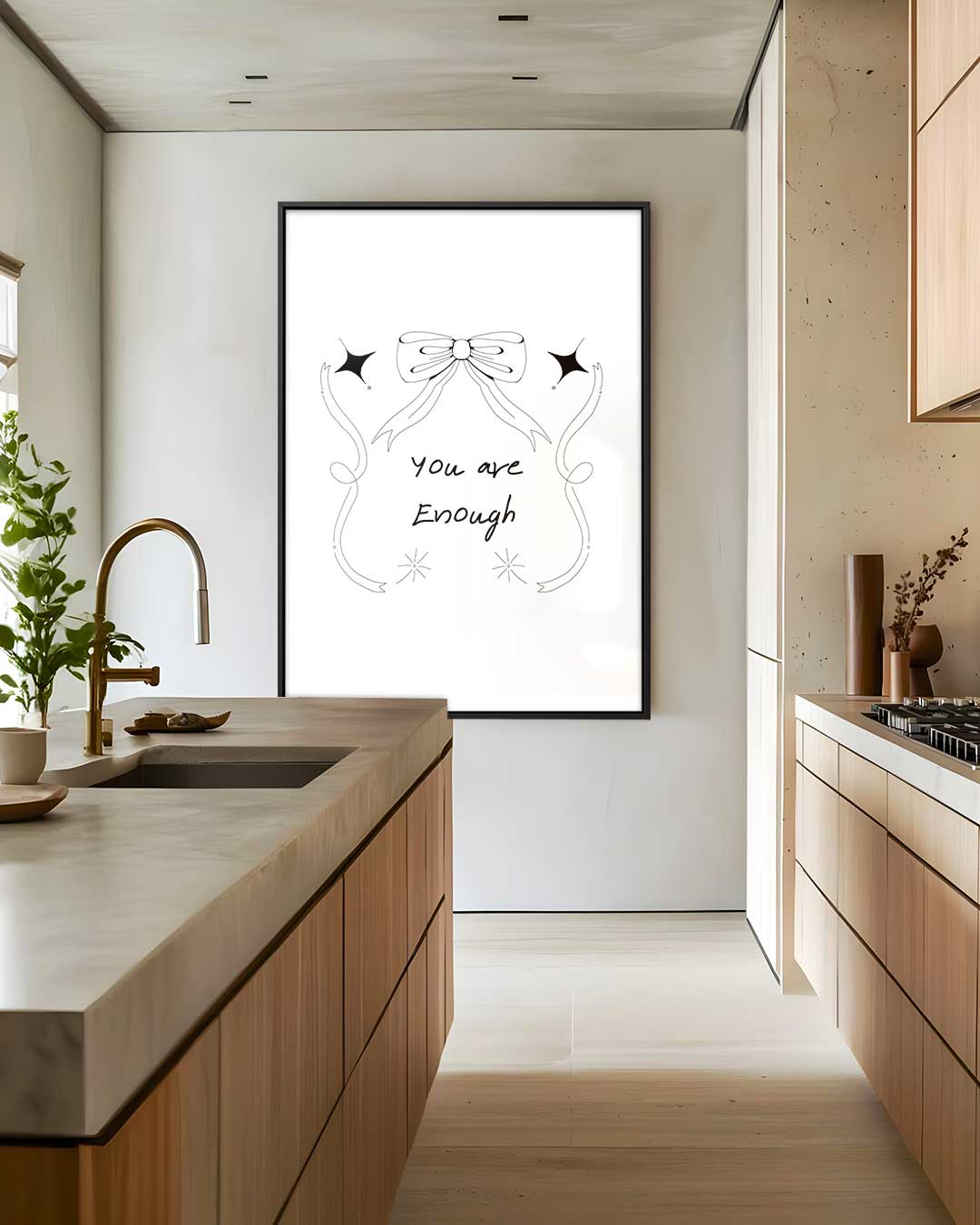 Motiverende Strik Illustratie Kunstwerk-canvas-dibond-plexiglas-wanddecoratie-WallArtistic