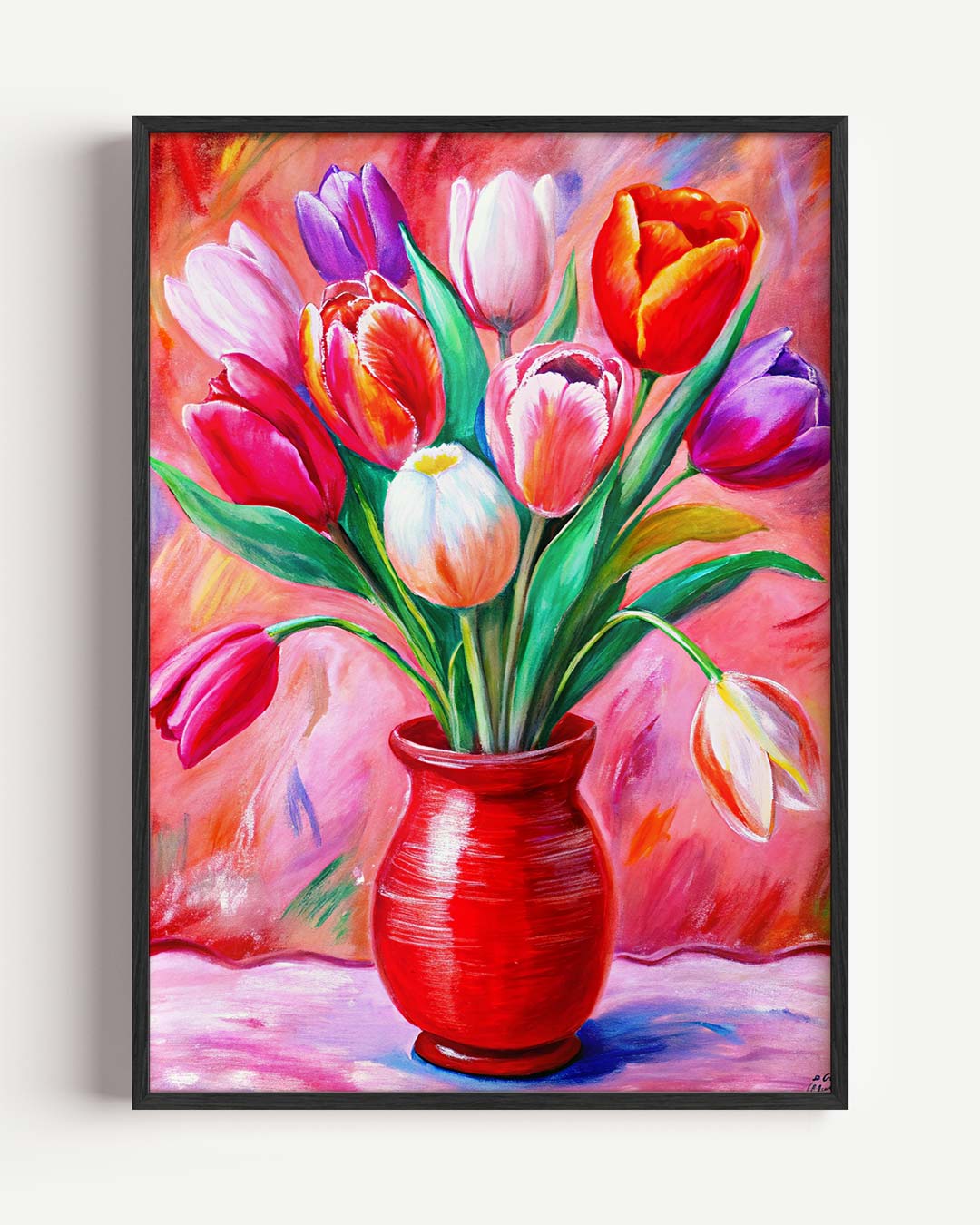 Levendige Tulpenpracht Poster-WallArtistic