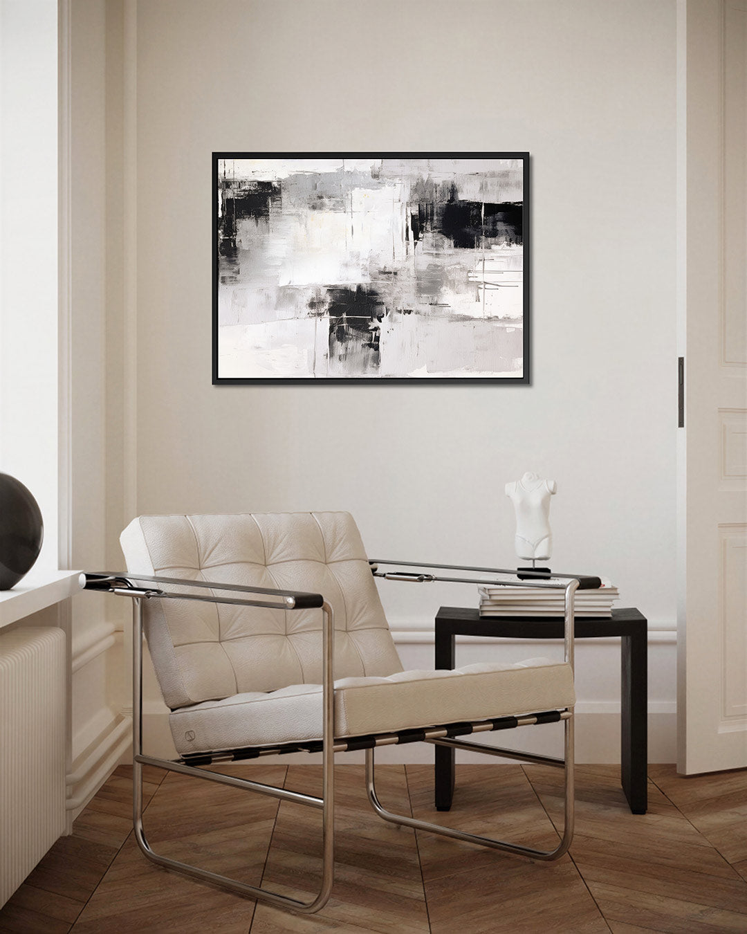 Monochrome compositie Kunstwerk