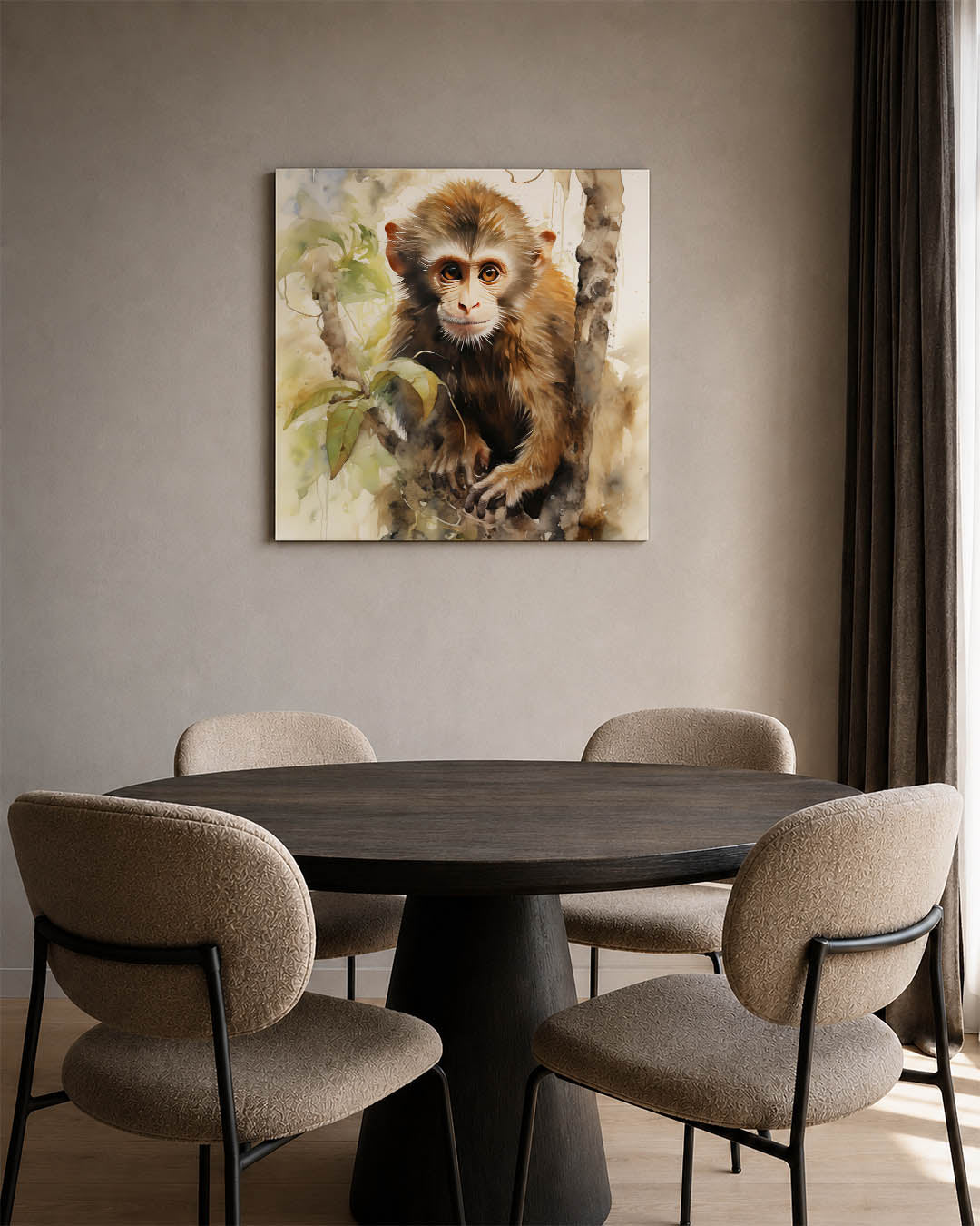 Jungle aap portret Kunstwerk
